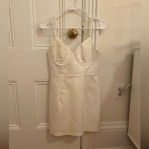 Princess Polly White Mini Dress, Size 6